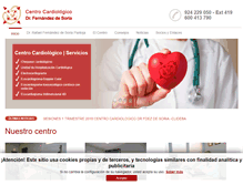 Tablet Screenshot of centrocardiologico.es